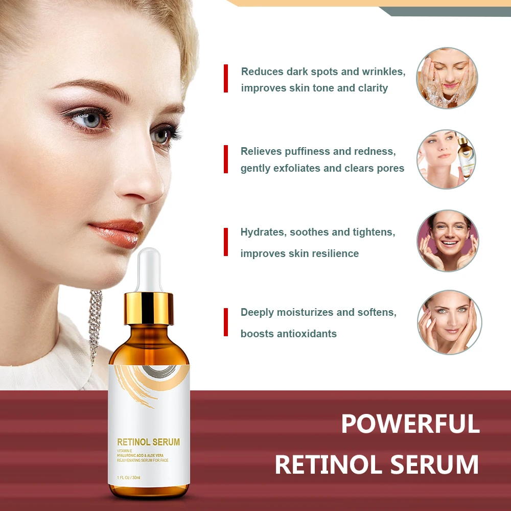 3-in-1 Face Serum Set — Hyaluronic Acid, Retinol & Vitamin C