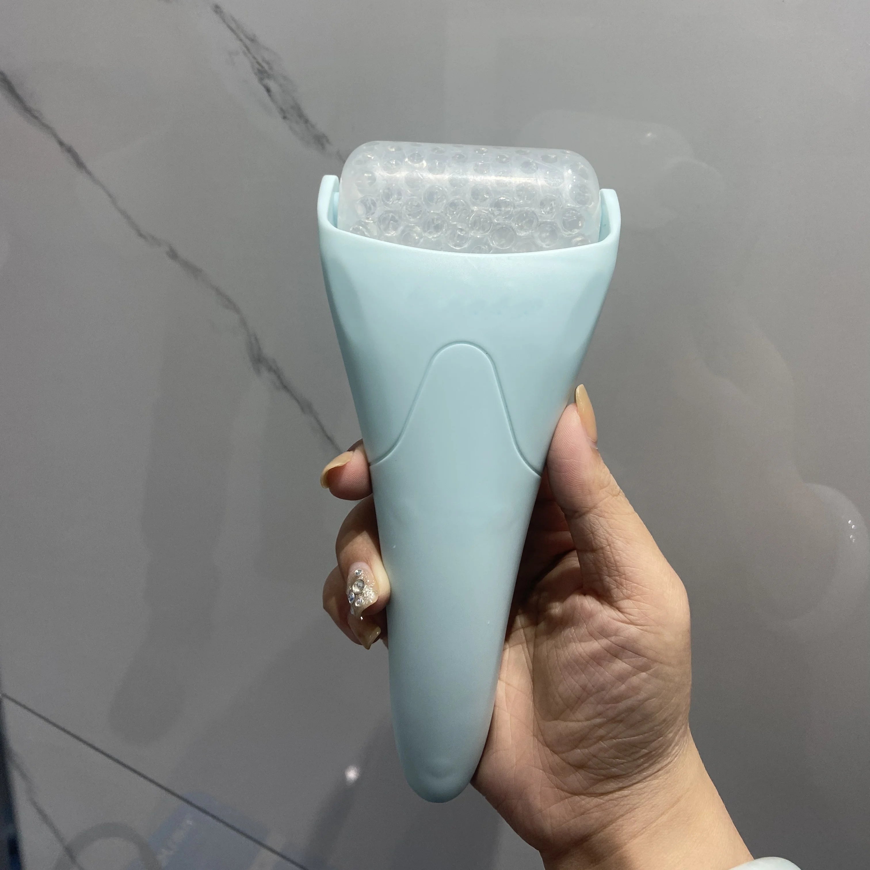 Large Facial Ice Roller & Massager, Cooling Beauty Tool for Face and Eyes, At-Home Spa, Daily Skincare Routine,Handheld Massager