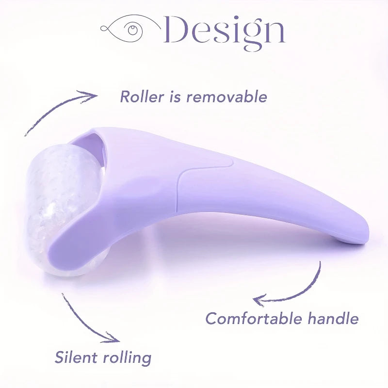 Large Facial Ice Roller & Massager, Cooling Beauty Tool for Face and Eyes, At-Home Spa, Daily Skincare Routine,Handheld Massager