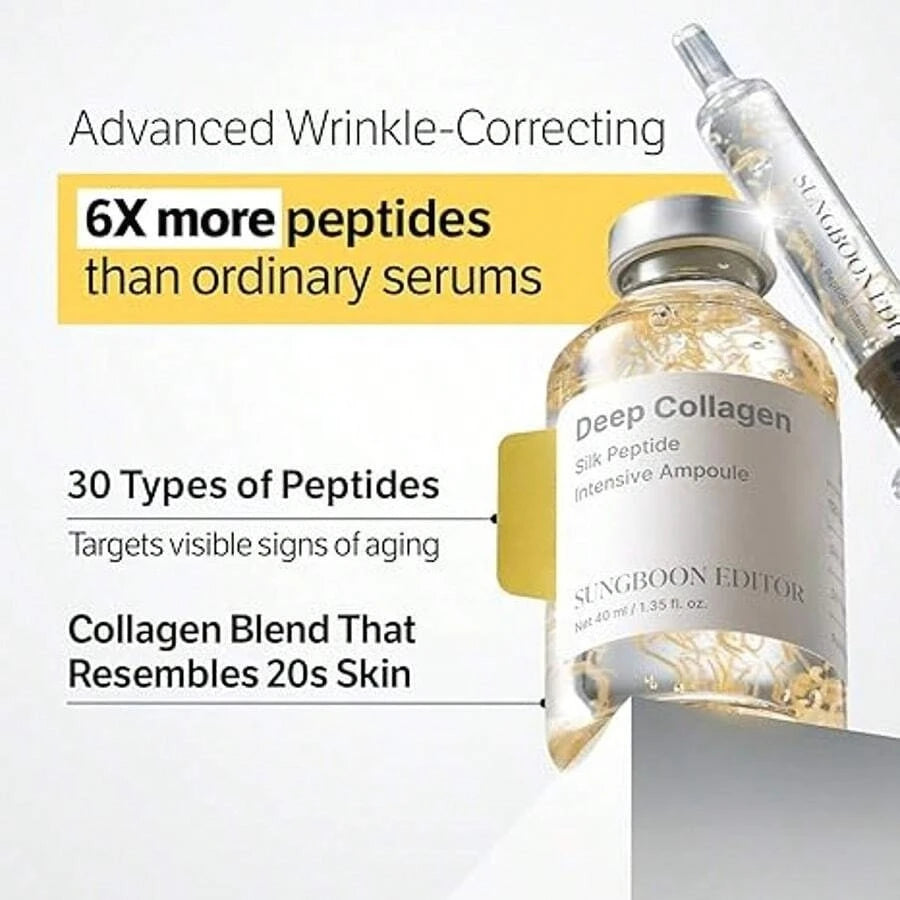 Silk Peptide Lifting Serum — Anti-Aging Collagen & Peptide Complex (3pc Bundle)